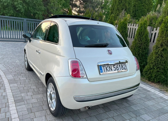 Fiat 500 cena 25900 przebieg: 130000, rok produkcji 2008 z Końskie małe 326